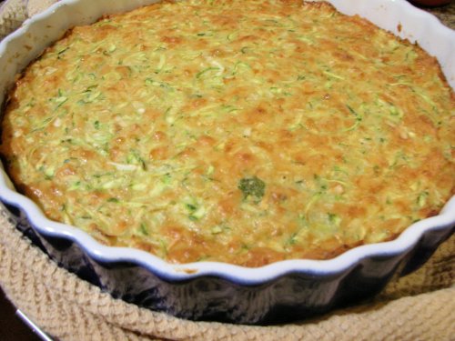 zucchini and raclette tart