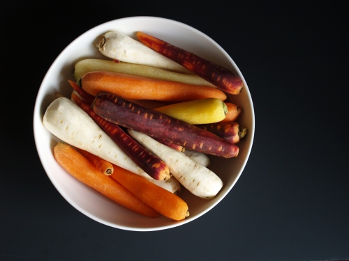 Rainbow carrots and parsnips
