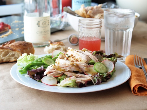Buvette Roast Chicken Salad with haricots certs and mustard vinaigrette